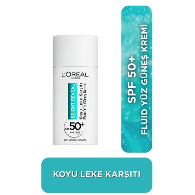 Loreal%20Paris%20Bright%20Reveal%20Koyu%20Leke%20Karşıtı%20Spf%2050%20Fluid%20Yüz%20Güneş%20Kremi%2050%20ml