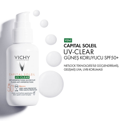 Vichy%20Capital%20Soleil%20UV-Clear%20Spf%2050%20Fluid%20Güneş%20Koruyucu%2040%20ml